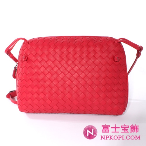 【2010年秋冬モデル】Bottega Veneta/ボッテガ・ヴェネタ  ラムスキン ショルダーバッグ フューシャピンク 245354V00166464